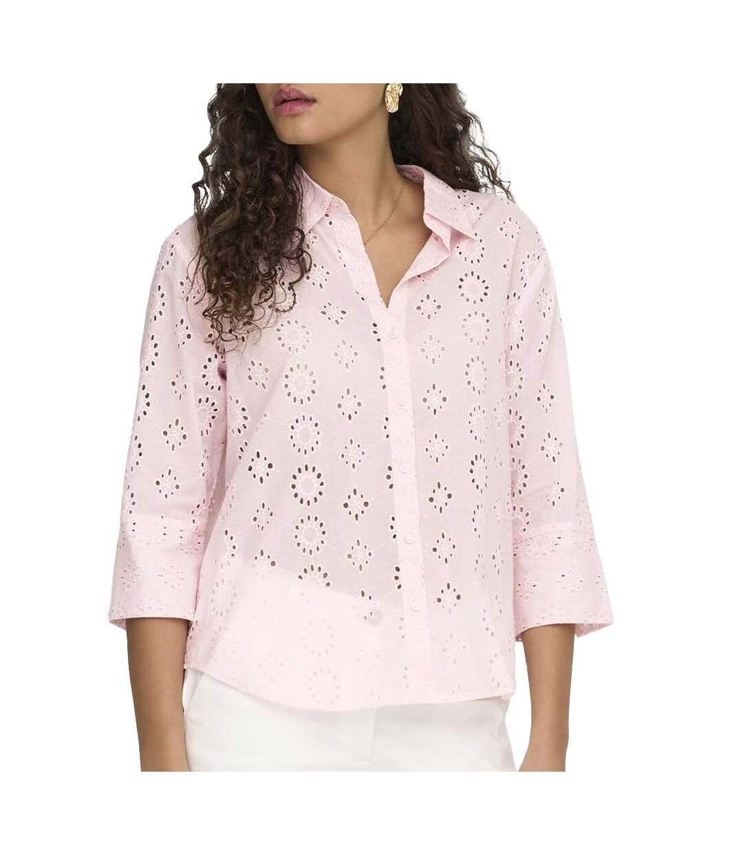 Chemise rose femme jdy tallie-1