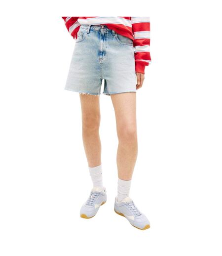 Short En Jean Motif/style Logo Homme Bleu Clair Tommy Jeans