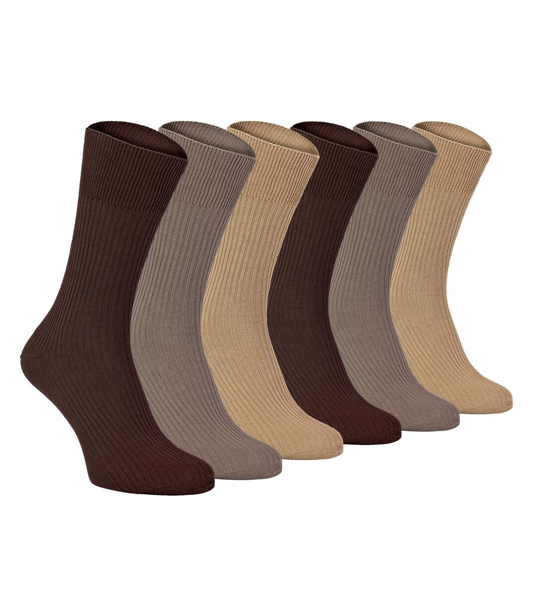Mens Thin Soft 100% Cotton Non Elastic Socks-1