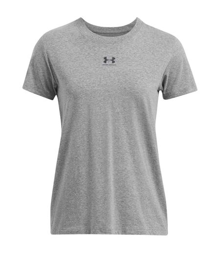 T-shirt Manches Courtes Rival Core Femme Rocher Noir Under Armour