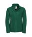 Russell Colours Ladies Full Zip Outdoor Fleece Jacket Veste Polaire D'extérieur À Fermeture Éclair Vert Foncé Jerzees Colours-1