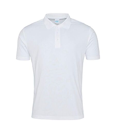 AWDis Just Cool Mens Smooth Short Sleeve Polo Shirt (Arctic White) - UTPC2632