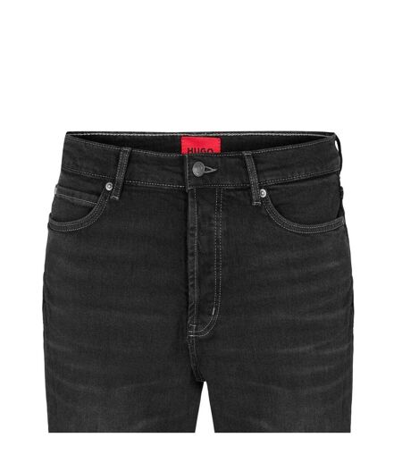 Mens Denim Durable Shorts Dark Grey Hugo