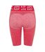 Womens/ladies Seamless Slim Cycling Shorts Pink MyProtien-3