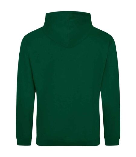 Unisex adult college hoodie rainforest green Awdis