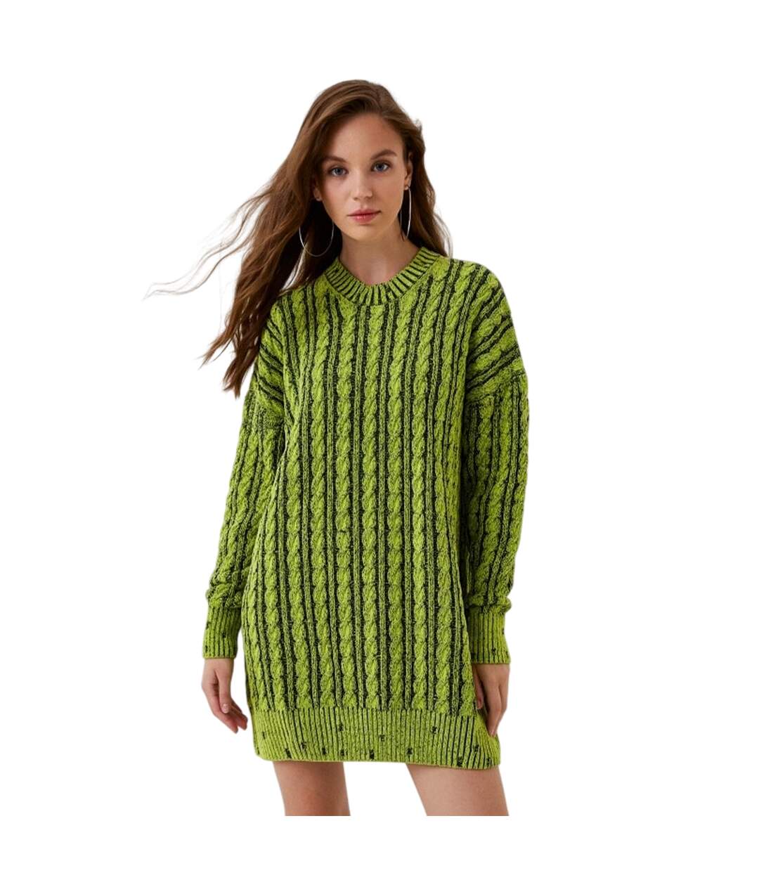 Robe Pull Pantse Maglia Femme Vert Diesel-4