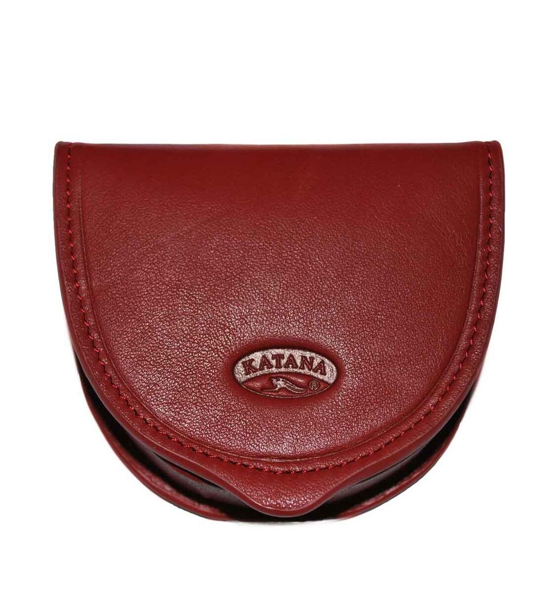 Katana - Porte-monnaie cuvette en cuir - rouge - 5903-4