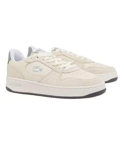 Baskets Femme Blanc Gris Lacoste
