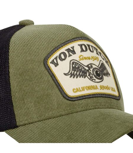 Casquettes homme trucker avec filet en velours côtelé Von Dutch Vondutch