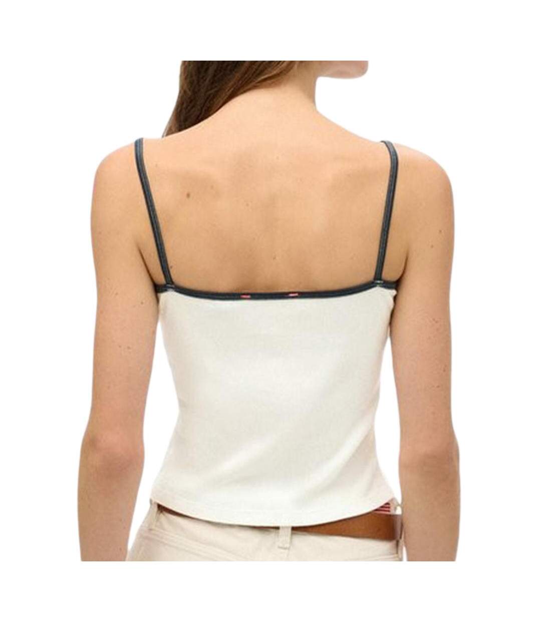 Débardeur blanc femme superdry athletic-2