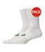 Lot De 3  Chaussettes Adulte Blanc Asics-1