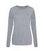 AWDis Womens/Ladies Girlie - T-shirt tri-blend à manches longues (Gris chiné) - UTPC2976