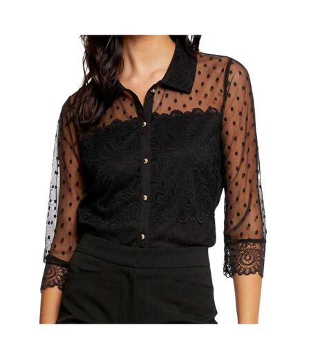 Chemise Noire Femme Morgan Defl - L