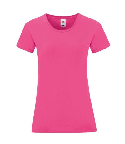 Fruit of the Loom Womens/Ladies Iconic 150 T-Shirt (Fuchsia) - UTBC4777
