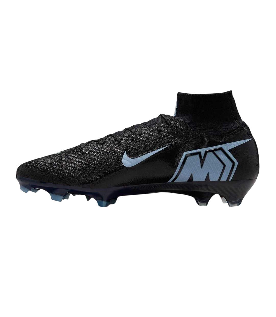 Unisex Adult Elite Firm Ground Football Boots Black Blue Nike-3