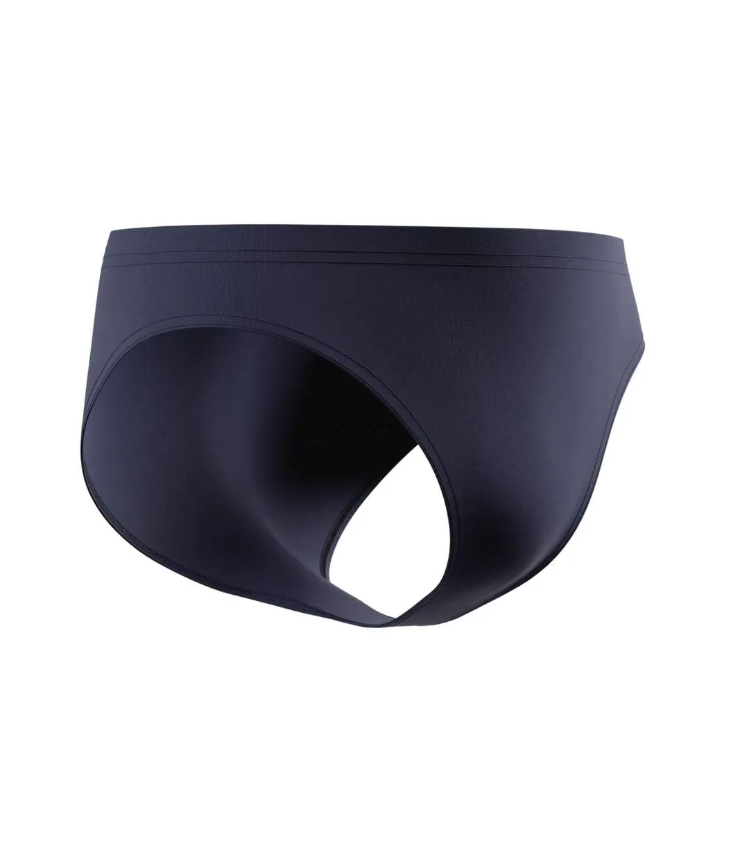 Mens Big Logo Endurance+ Swim Briefs Navy Speedo-3
