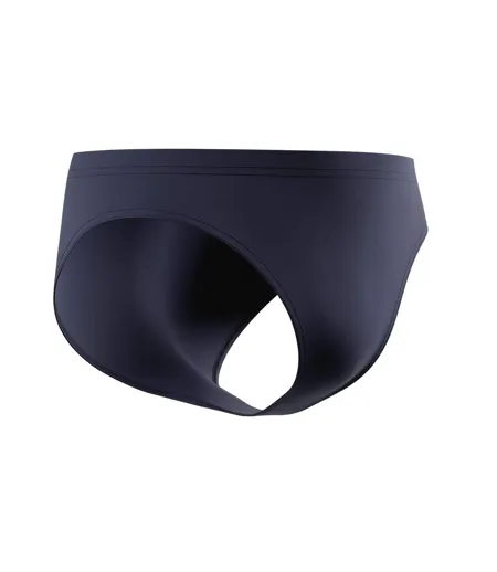 Mens Big Logo Endurance+ Swim Briefs Navy Speedo