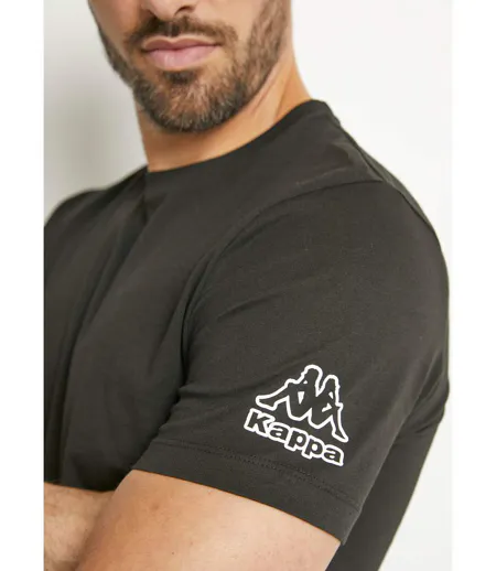 T-shirts avec col rond et logo épaule