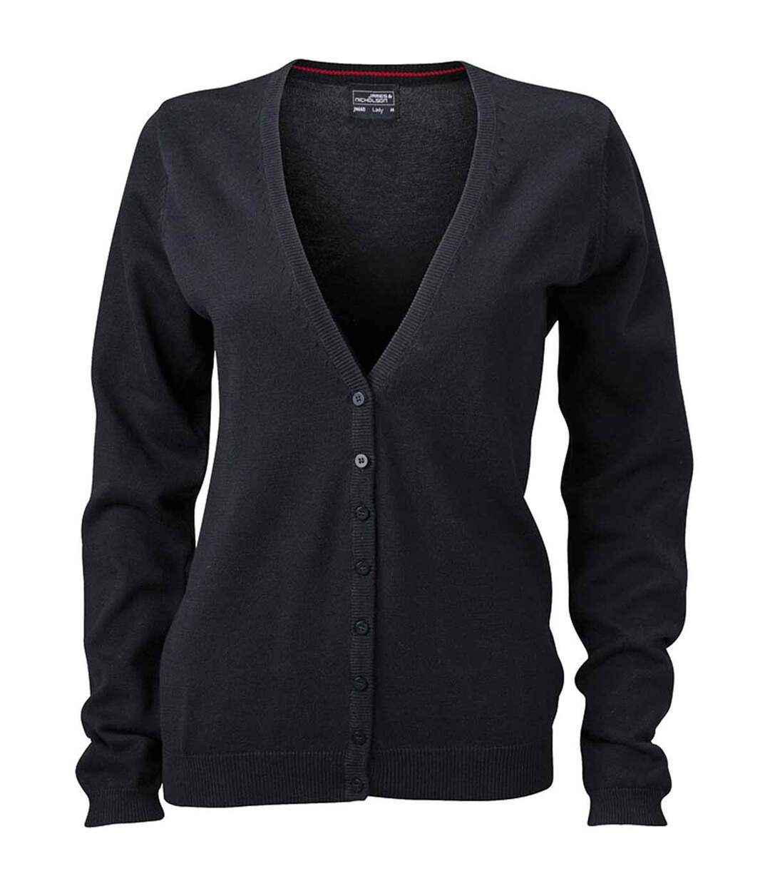 Gilet boutonné cardigan - FEMME - JN660 - noir