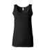 Ladies Soft Style Tank Top Vest Black Gildan-2