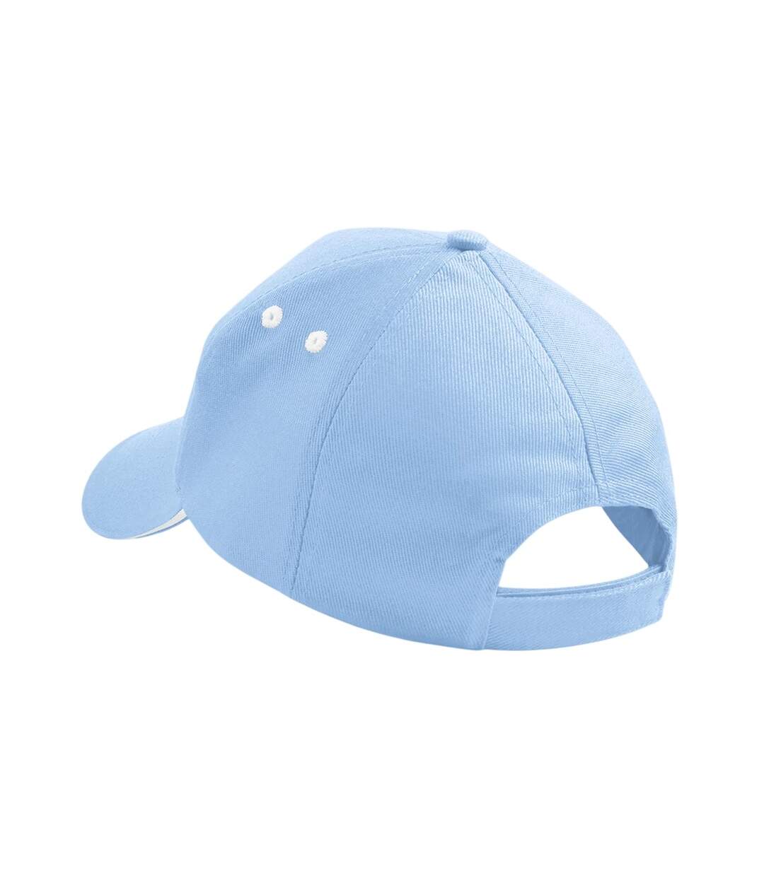 Casquette De Baseball Motif/style 5 Panneaux Ultimate Bleu Ciel Blanc Beechfield-2
