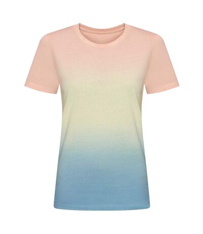 Awdis T-shirt unisexe adulte Dip Dye Tie Dye (Trempette coucher de soleil pastel) - UTPC4910