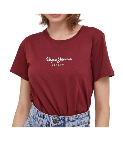 T-shirt Bordeaux Femme Pepe jeans Wendys - XS