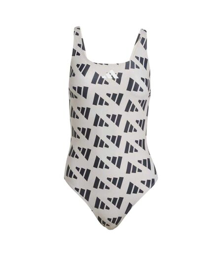 Maillot De Bain 1 Pièce Motif/style Logo Partout Femme Noir Adidas