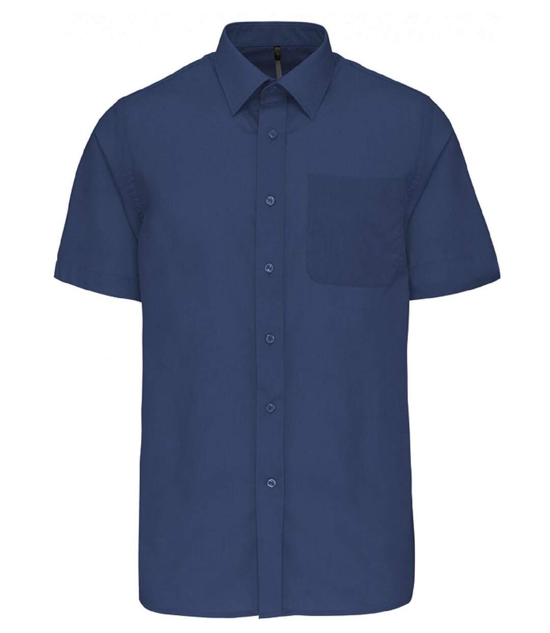 Chemise popeline manches courtes - K551- bleu deep blue - homme