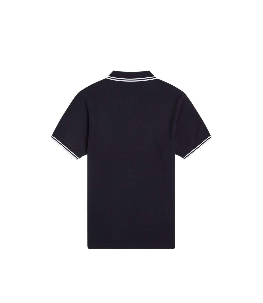 Polo Motif/style Double Pointe Homme Bleu Marine Foncé Fred Perry-3