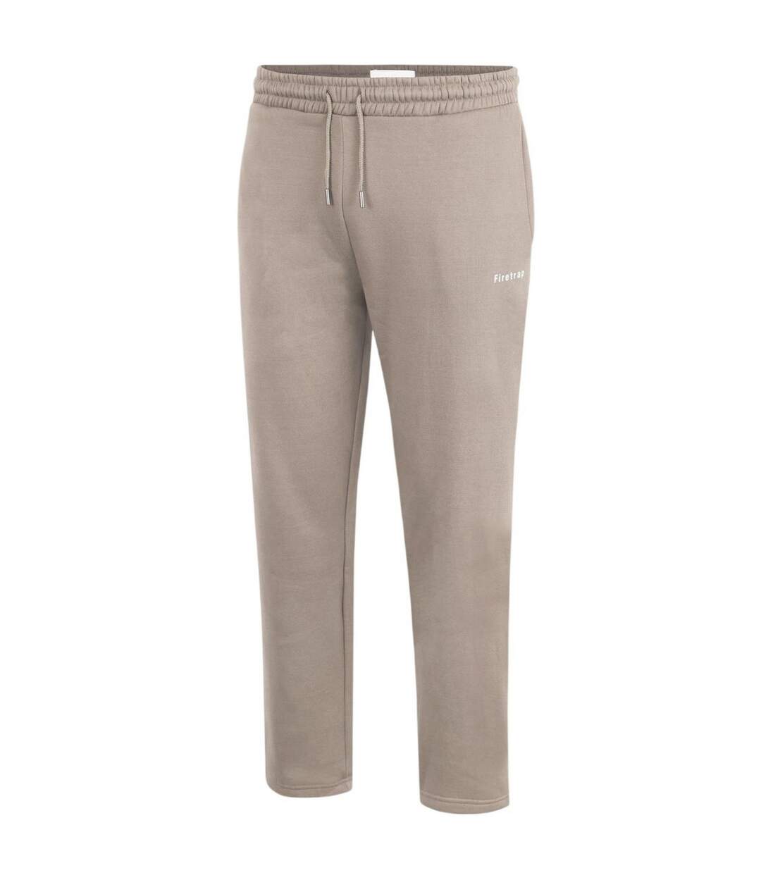 Mens Fleece Joggers Light Beige Firetrap-3
