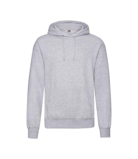 Mens Hooded Sweatshirt / Hoodie Heather Grey Fruit Of The Loom