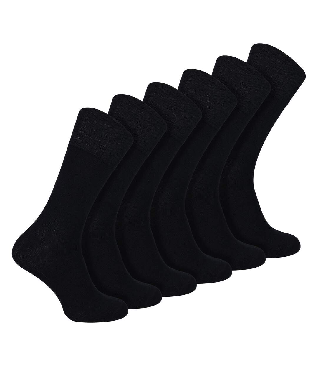6 Pack Mens Bamboo Non Elastic Socks Soft Breathable Everyday Comfort-3