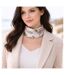 Foulard polysatin motif plumes-1