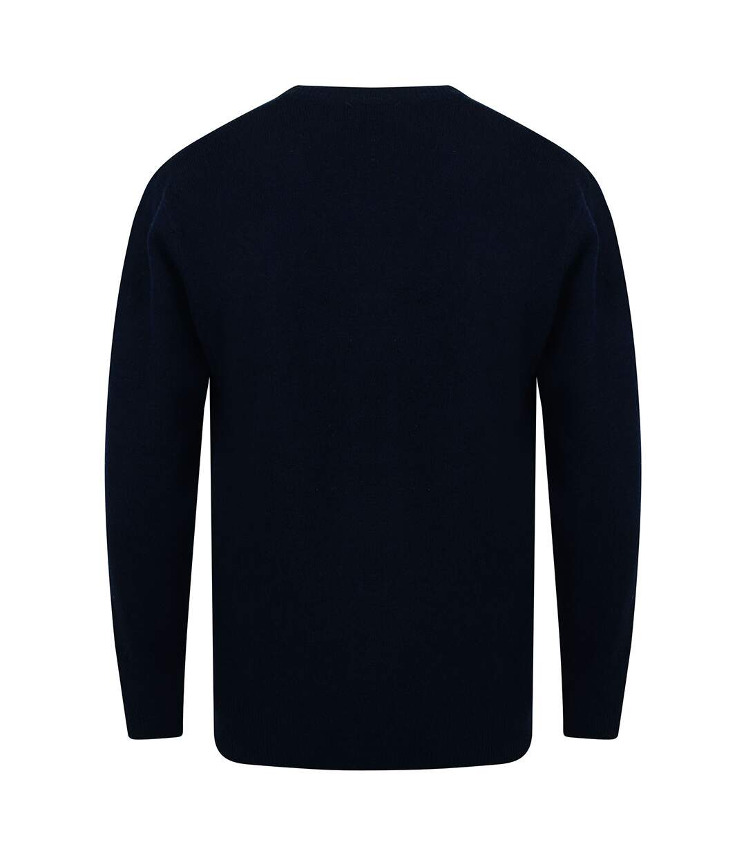 Henbury Mens Lambswool Woolmark® V-Neck Jumper / Sweatshirt (Navy)
