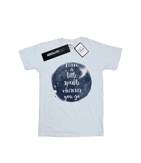 Disney Femme/Les femmes Fée Clochette Un peu d'étincelles T-Shirt Boyfriend en coton (Blanc) - UTBI46485