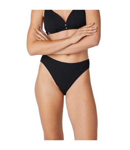 Slip de bain taille haute noir Sanary
