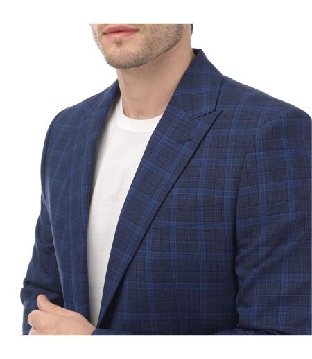 Mens apolloj wool slim blazer blue Ted Baker