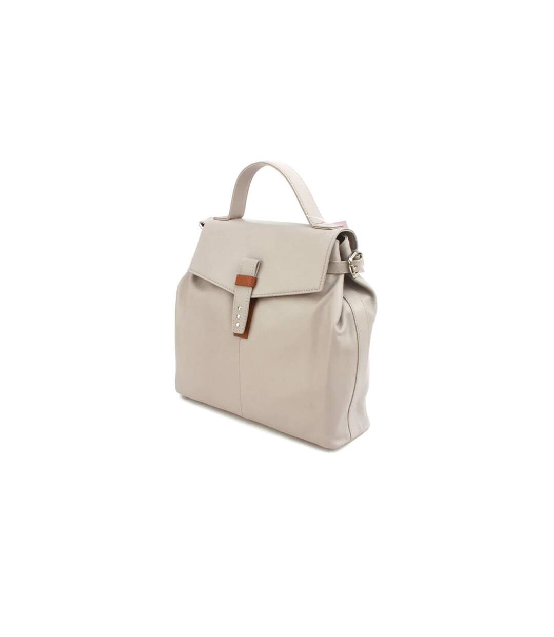 Sac à main katrina taille unique blanc cassé / marron clair Eastern Counties Leather