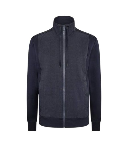 Mens Shepherd Woven Full Zip Sweatshirt Dark Blue Boss