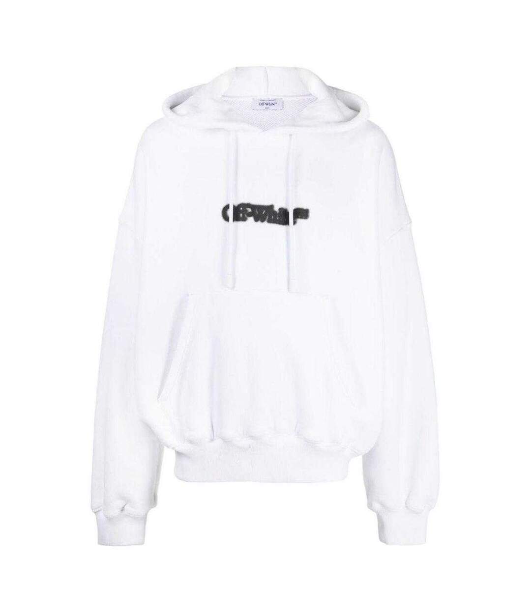 Unisex Adult Blurr Book Oversized Hoodie White Off-White-2