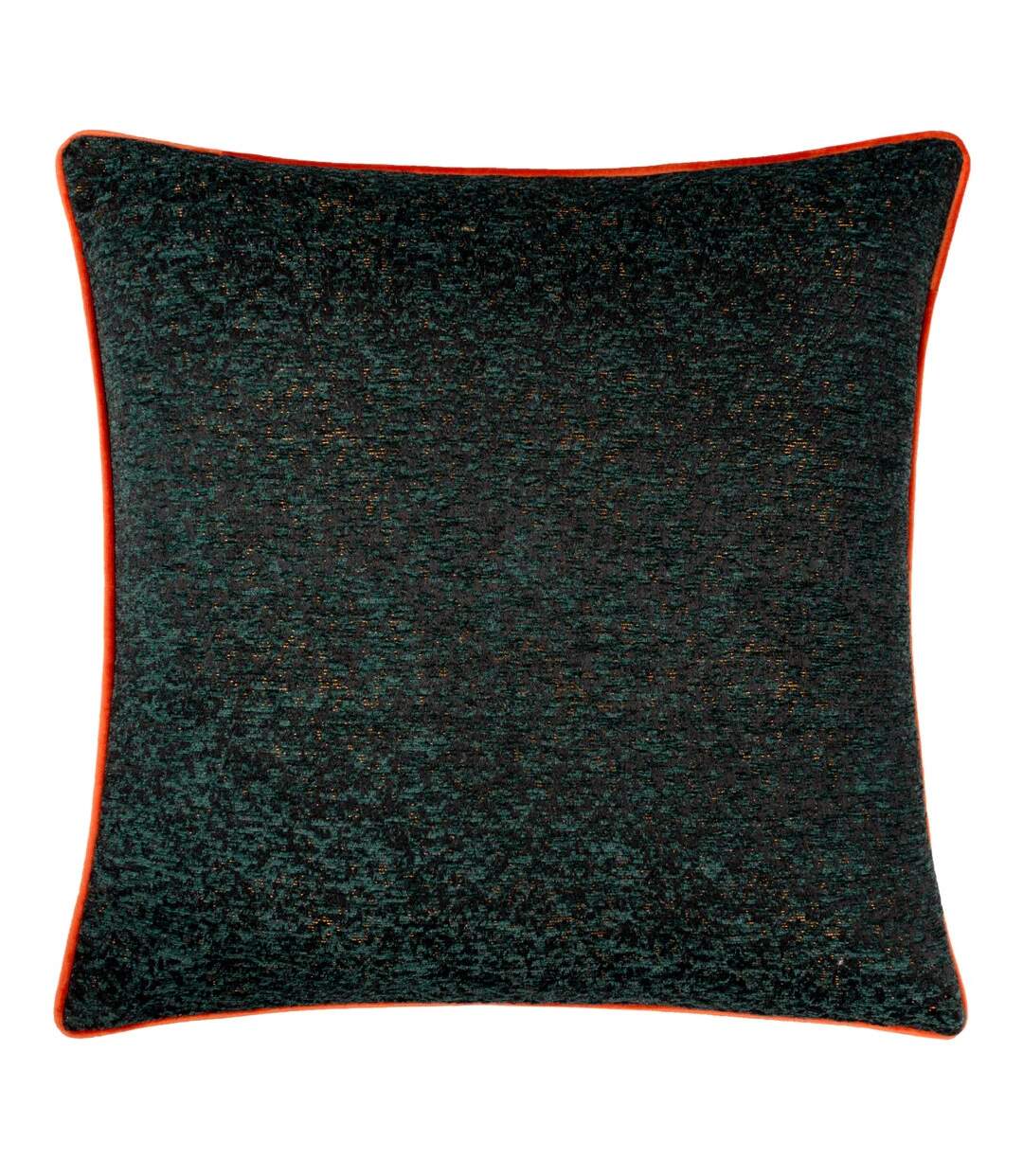 Chenille piped cushion cover 50cm x 50cm emerald Paoletti