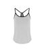 TriDri Womens/Ladies Yoga Undershirt (Black Melange/Silver Melange)