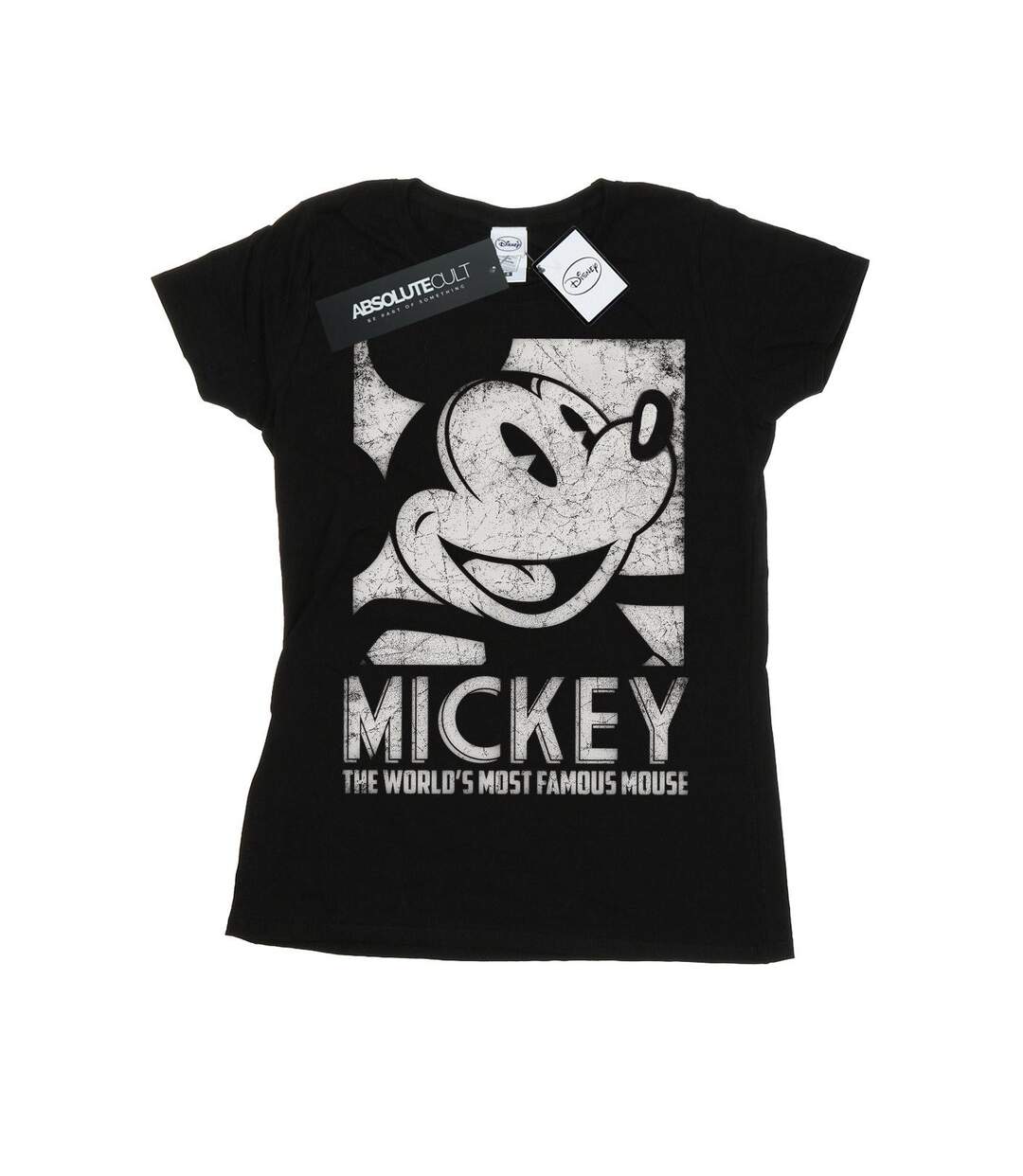 Disney T-shirt en coton Femme/Ladies Mickey Mouse Most Famous (Noir) - UTBI30904-1
