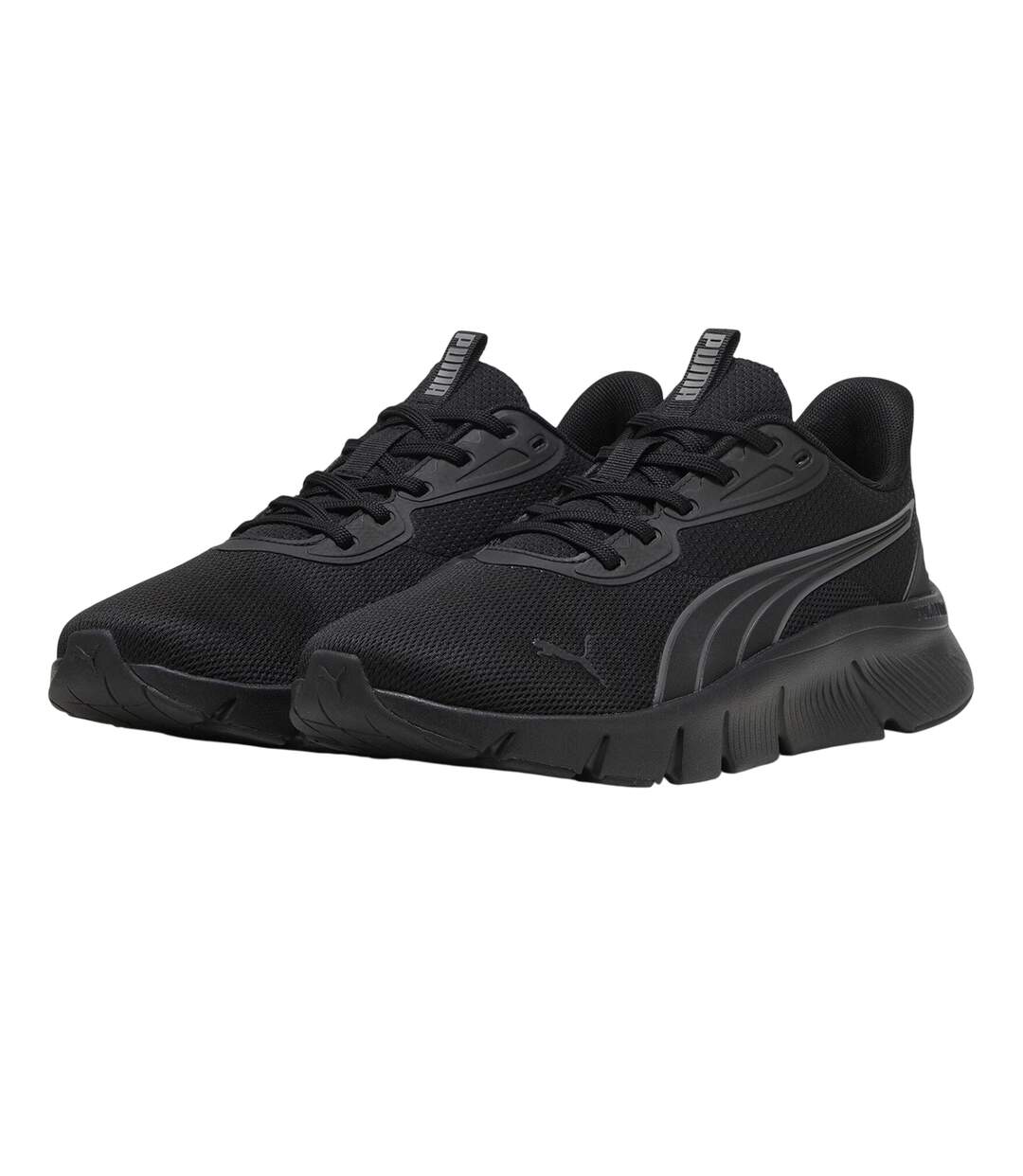 Mens Flexfocus Lite Modern Lightweight Running Trainers Triple Black Puma-4