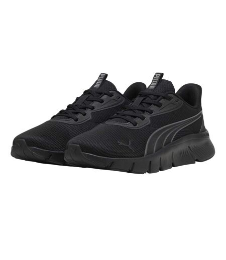 Mens Flexfocus Lite Modern Lightweight Running Trainers Triple Black Puma