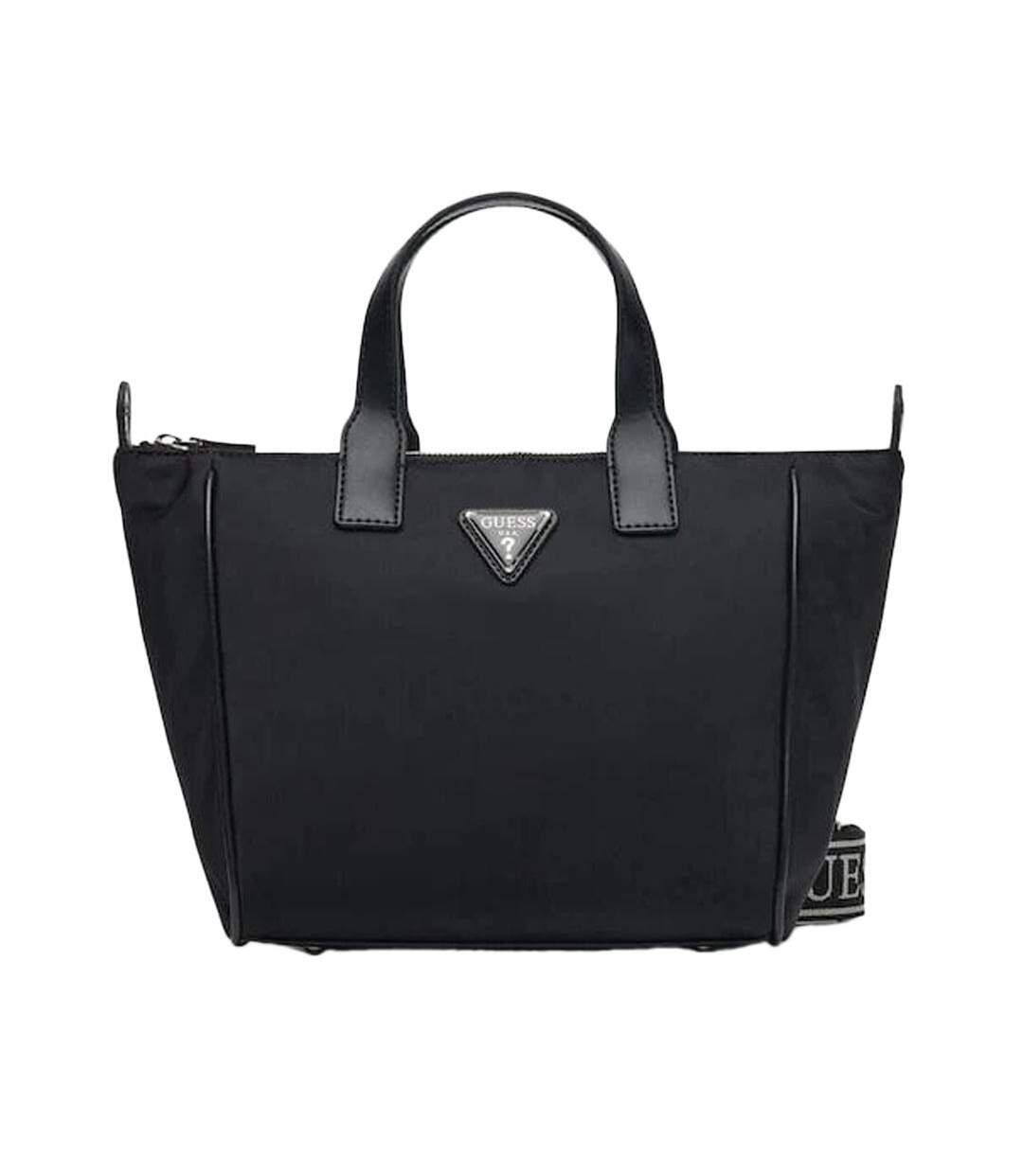 Sac à main noir femme guess follie small-1