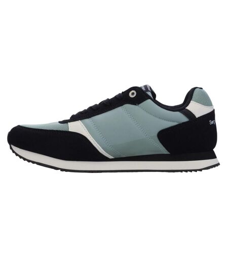Mens Bergamo Trainers Ice Green White Black Sergio Tacchini