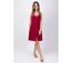 Robe femme fines bretelles MAXINE unie framboise Coton Du Monde-2