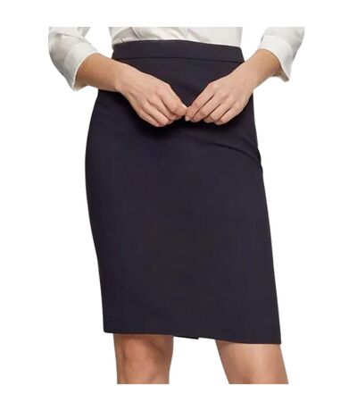 Womens/ladies Vilea Pencil Skirt Blue Boss